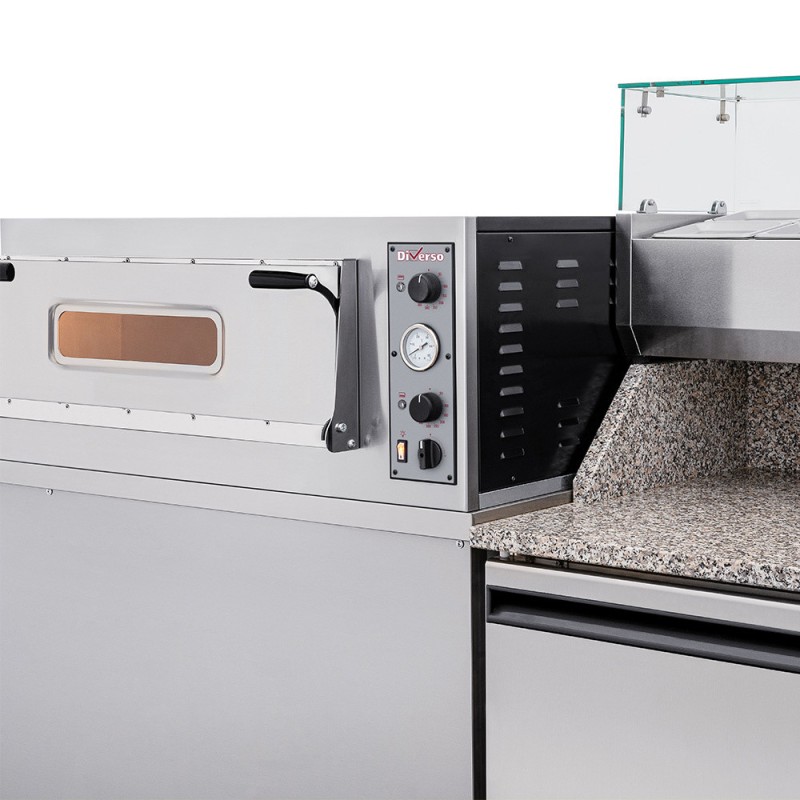 Four électrique 2 pizzas diam. 350mm, 1 chambre - Diverso