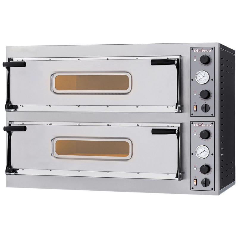 Four électrique 2x 2 pizzas diam. 350mm, 2 chambres - Diverso