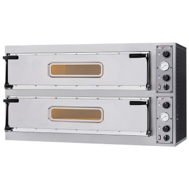 Four électrique 2x 3 pizzas diam. 350mm, 2 chambres - Diverso