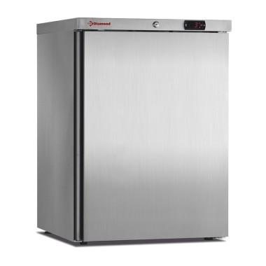 Frigo ventilé, 150 litres. acier inox - Diamond