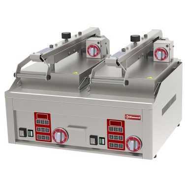 Grill Clam lisse, chromé, 4x 230/1V - Diamond