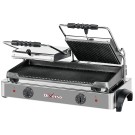Grill panini électrique DOUBLE, plaques rainurées - Diverso
