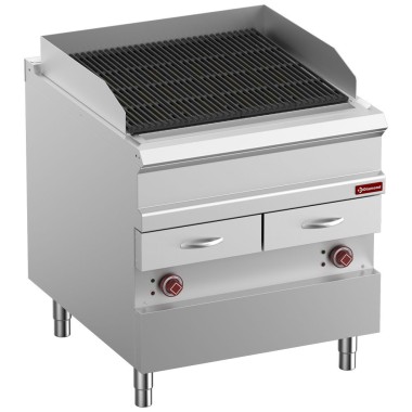 Grill Vapeur électrique, grille en fonte "double face", module 1/1 - Diamond
