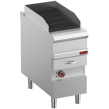 Grill Vapeur électrique, grille en fonte "double face", module 1/2 - Diamond