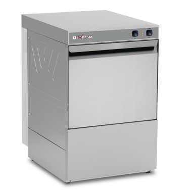 Lave-verres panier 400x400 mm, avec pompe vidange et doseur de produit de lavage - Diverso