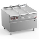 Sauteuse basculante gaz, cuve inox 120 lit. sur meuble - Diamond