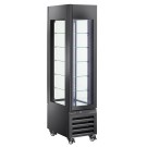 Vitrine "FULL vitrée" 260 Lt., 5 niveaux en verre, ventilée - ICE CREAM & PASTRY - NOIR - Diamond