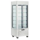 Vitrine "FULL vitrée" 440 Lt., 5 niveaux en verre, ventilée - ICE CREAM & PASTRY - BLANC - Diamond