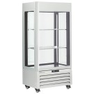 Vitrine "FULL vitrée" 600 Lt., 1 niveau + 2 étagères, ventilée - WINE - BLANC - Diamond