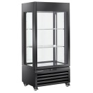 Vitrine "FULL vitrée" 600 Lt., 1 niveau + 2 étagères, ventilée - WINE - NOIR - Diamond