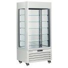 Vitrine "FULL vitrée" 600 Lt., 5 niveaux en verre, ventilée - ICE CREAM & PASTRY - BLANC - Diamond