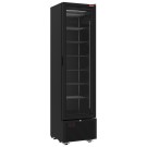Vitrine ventilée négative vitrée 221 litres - 7 niveaux fixes - NOIRE - Diamond