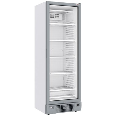 Vitrine ventilée négative vitrée 382 litres - 5 niveaux fixes - BLANCHE - Diverso
