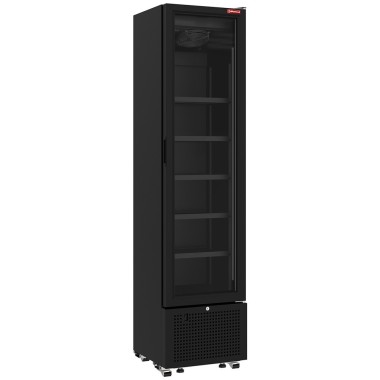 Vitrine ventilée positive 221 litres NOIRE - Diamond