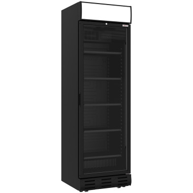 Vitrine ventilée positive 382 litres NOIRE - Diverso