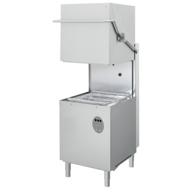 Lave-vaisselle capot, panier carré 500x500 mm avec doseur de produit de lavage, WR-LVCD-D6, DIVERSO