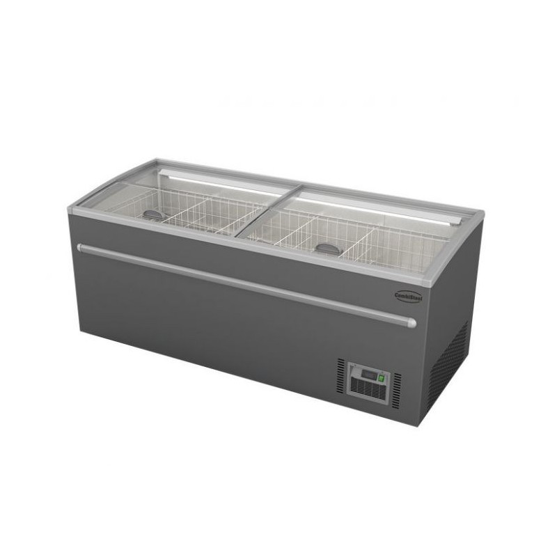 Congélateur bahut pour supermarché gris dégivrage automatique - Combisteel