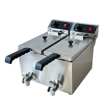 Friteuse électrique de comptoir 2x4 litres - Combisteel