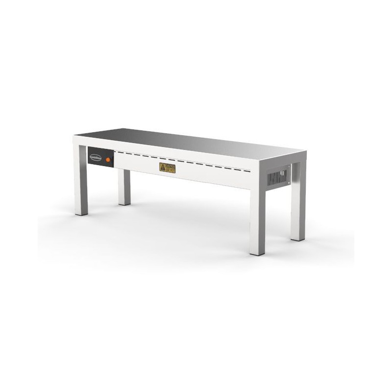 Etagère de chef 1 niveau 1000 - 3 chauffages de 250 W- Combisteel
