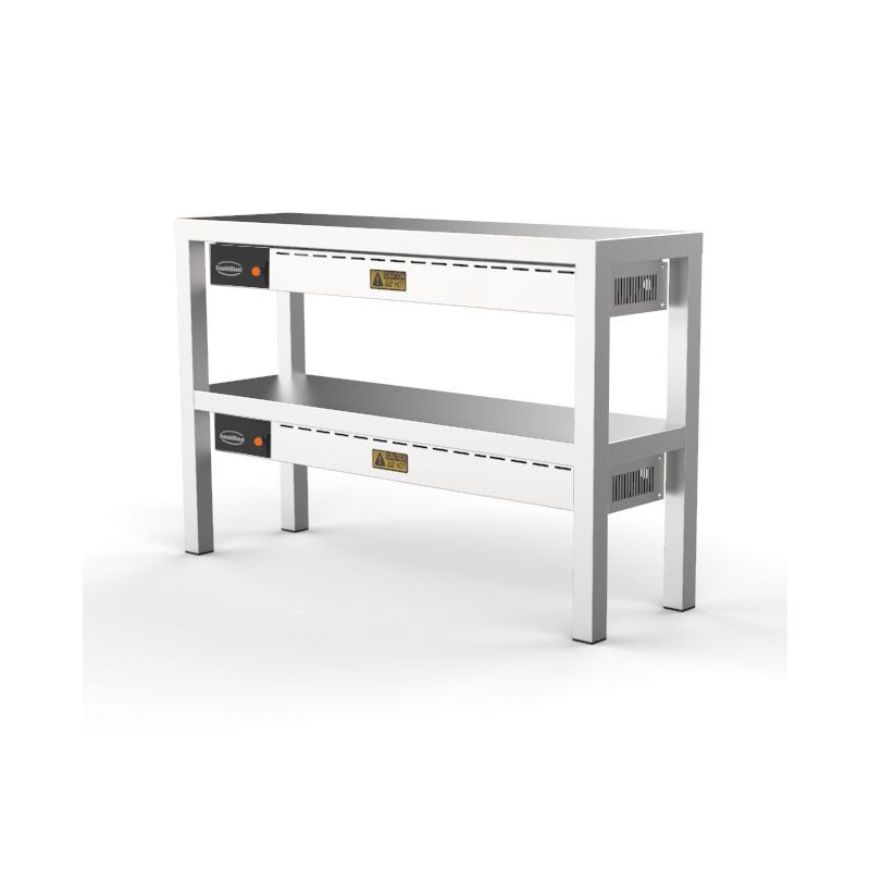 Etagère chauffante en céramique 2 niveaux 1000  - Combisteel