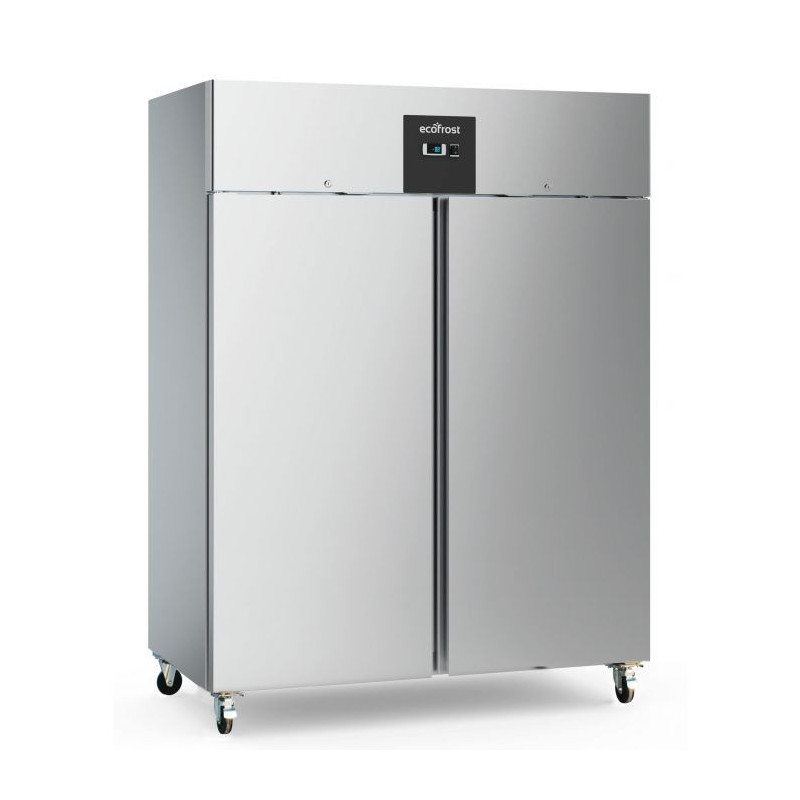 Congélateur 2 Portes 1300 L en Acier Inoxydable Ventilé -18°C à -22°C - ECOFROST