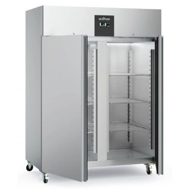 Congélateur 2 Portes 1300 L en Acier Inoxydable Ventilé -18°C à -22°C - ECOFROST