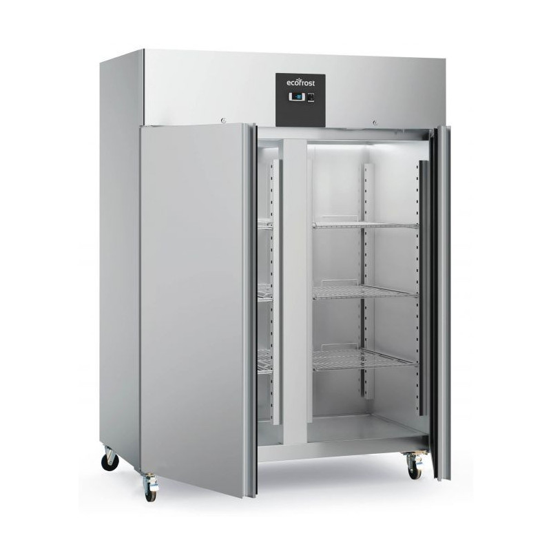 Congélateur 2 Portes 1300 L en Acier Inoxydable Ventilé -18°C à -22°C - ECOFROST