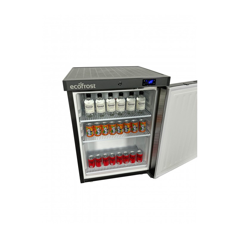Réfrigérateur Inox 1 Porte 200 Litres Statique avec Ventilateur Affichage Numérique - Combisteel