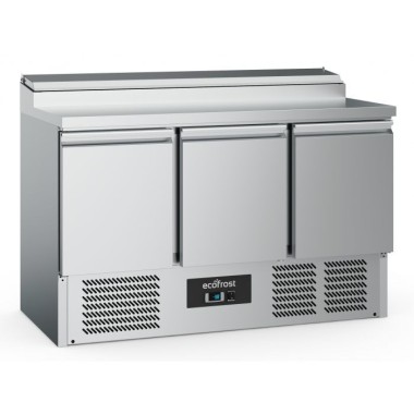 Saladette Positive 3 Portes 8x 1/6 GN - ECOFROST | Espace de Préparation Optimal