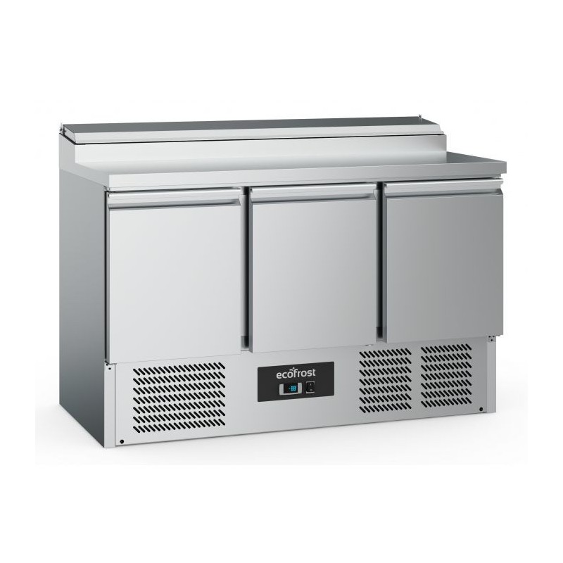 Saladette Positive 3 Portes 8x 1/6 GN - ECOFROST | Espace de Préparation Optimal