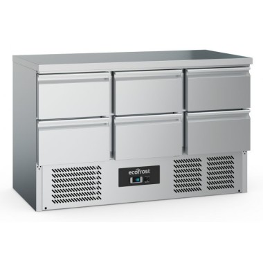 Table réfrigérée positive 6 tiroirs - Combisteel