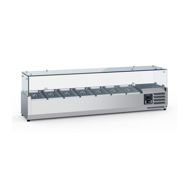 Saladette réfrigérée à poser 1/4 GN X7 - Combisteel