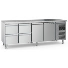 Table réfrigérée 2 portes et 4 tiroirs - Combisteel