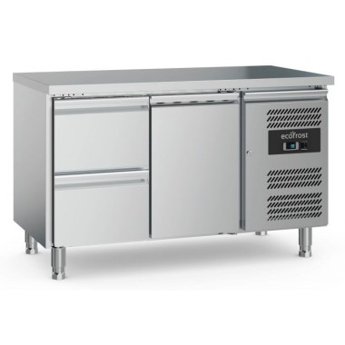 Table réfrigérée 1 portes et 2 tiroirs - Combisteel