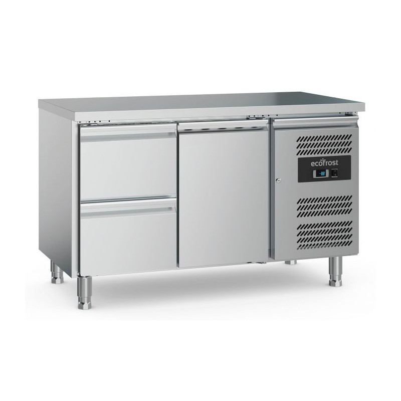 Table réfrigérée 1 portes et 2 tiroirs - Combisteel