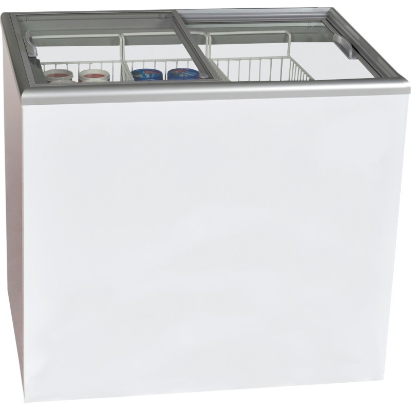 Congélateur avec couvercle coulissant en verre 331 litres - Shodeschefs