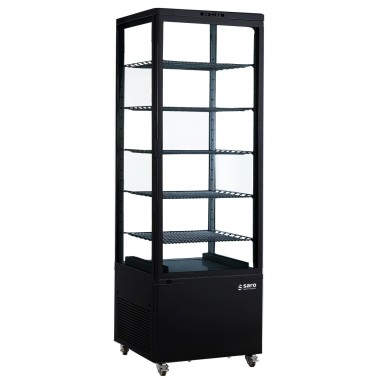 Vitrine réfrigérée 500 litres noire - Saro