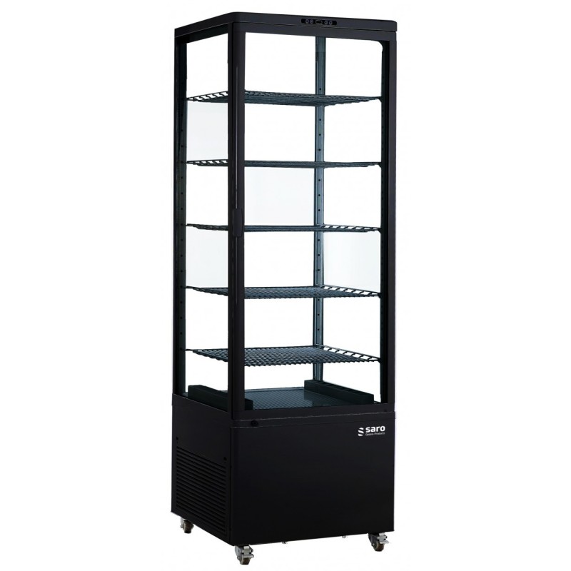 Vitrine réfrigérée 500 litres noire - Saro