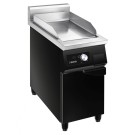 Plaque de cuisson à induction sur meuble bas noir avec porte - Saro