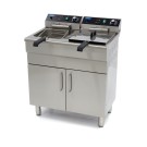 Friteuse 2 x 16L avec robinet de vidange et support - 230V - Maxima