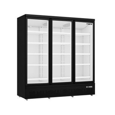 Armoire réfrigérée 3 portes vitrées 1664 L - Température réglable + Éclairage LED - Saro