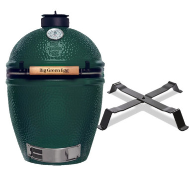 Big Green Egg Large : Kamado polyvalent avec berceau de table - Grillage & Cuisson