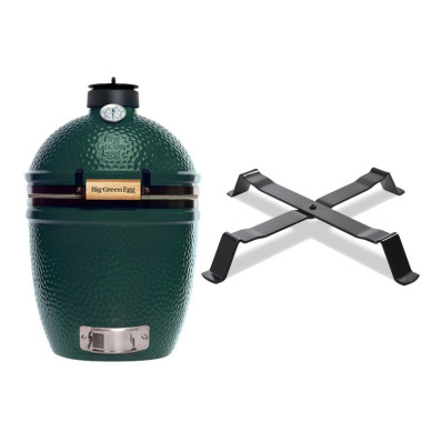 Big Green Egg Small : Kamado Compact avec Berceau de Table - Idéal Espaces Réduits
