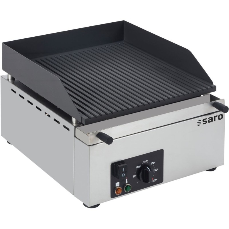 Plancha modèle GPK 410 rainurée - Saro