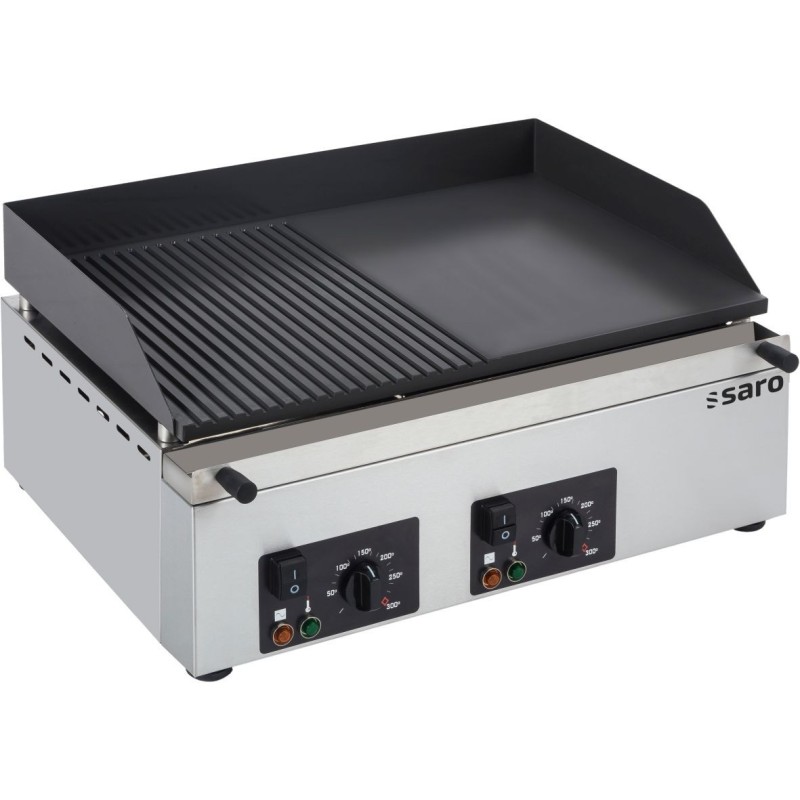 Plancha GPK 610 1/2 rainurée - Saro