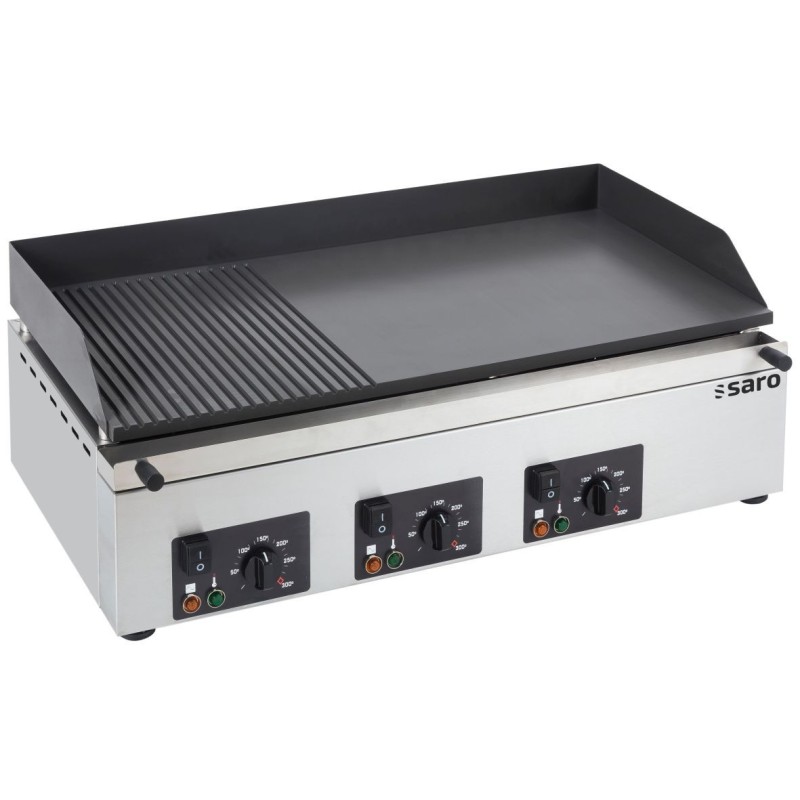 Plancha GPK 810 1/3 rainurée 2/3 lisse - Saro