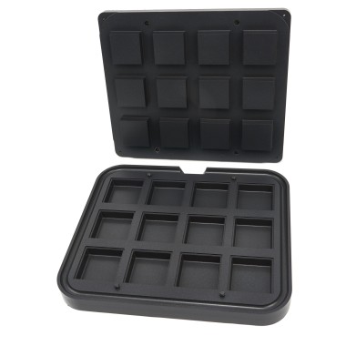 Moule à Tartelette - Carré - 72/62 mm - 12 pieces - Maxima