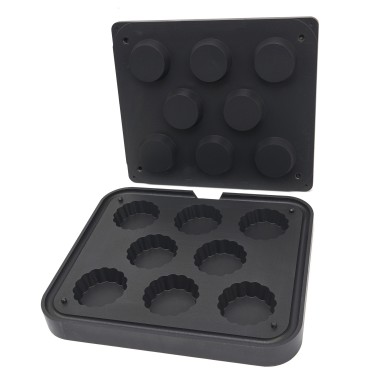 Moule à Tartelette - Ondulé - 84/71 mm - 8 pieces - Maxima