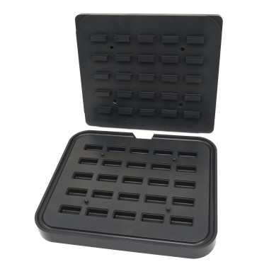 Moule à Tartelette - Rectangle - 50x23/42x17 mm - 25 pieces - Maxima