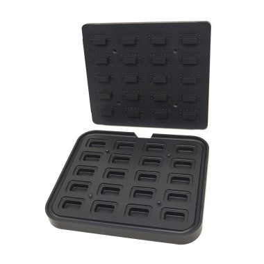 Moule à Tartelette - Rectangle - 64x41/45x22 mm - 20 pieces - Maxima